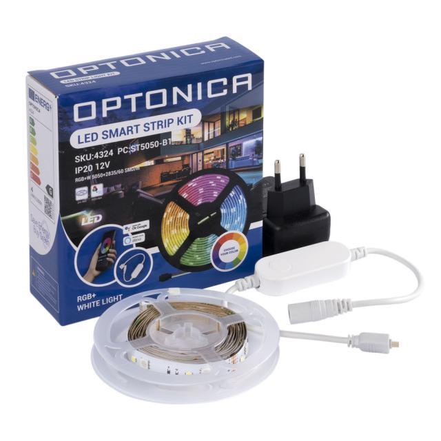 Optonica LED pásek 12V 2m RGB+WW + WIFI control 5050+2835, 60 LED/m, 8W, IP20, sada